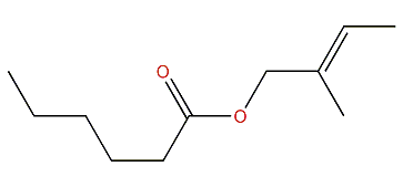 (E)-2-Methyl-2-butenyl hexanoate